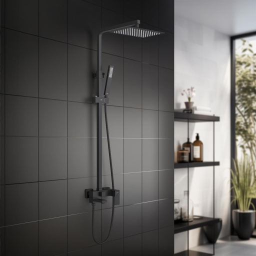 Душевая система AQUATEK Либра AQ2640MB черная матовая